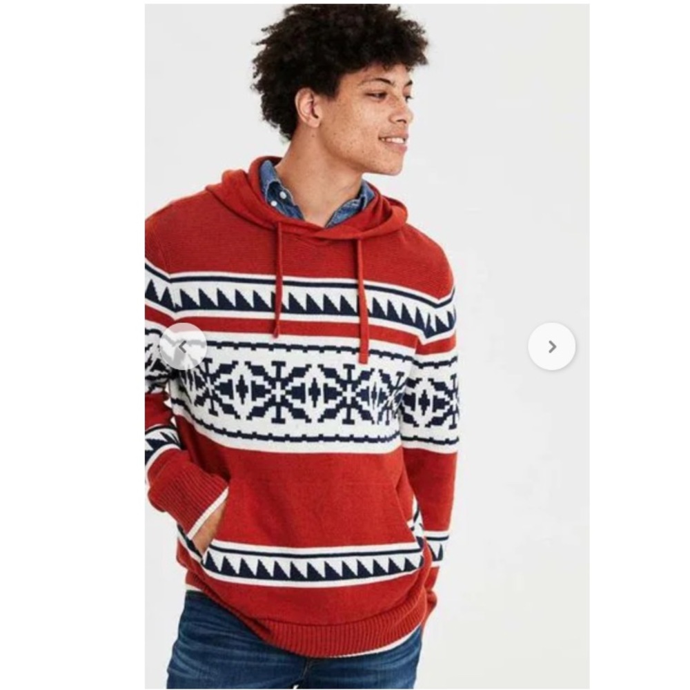 American Eagle Outfitters Hooded Pullover Orange